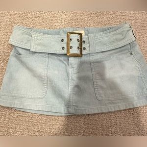 Abercrombie & Fitch blue mini skirt